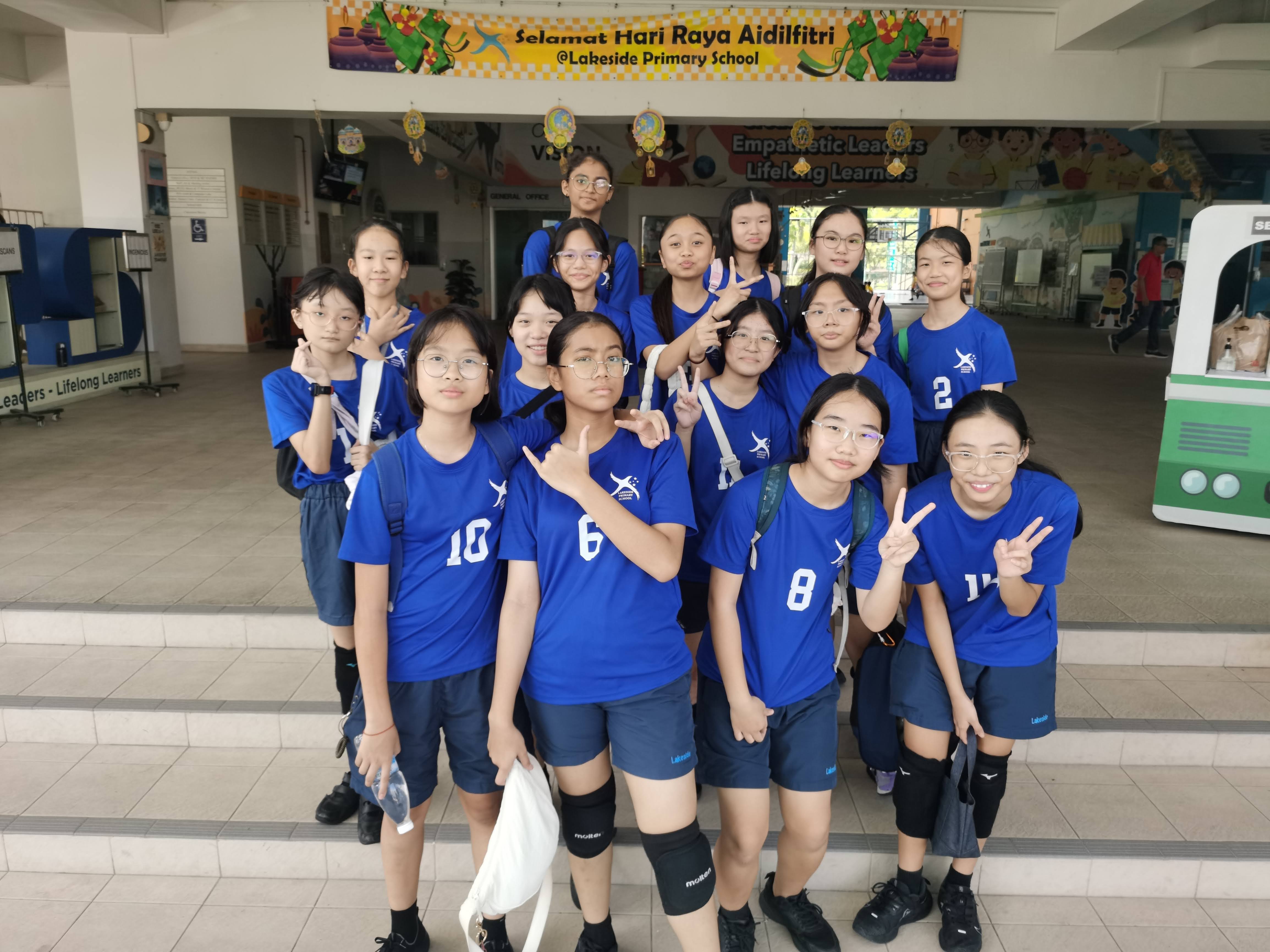 The Girls Team, who finished 2nd in their games posed together for a photo